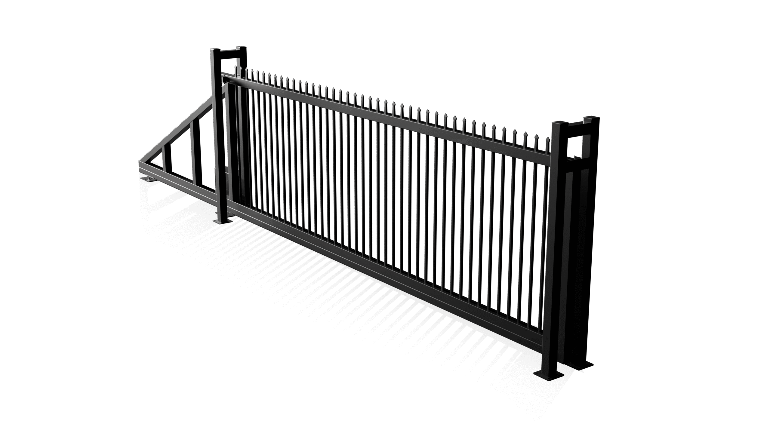 Cantilever gates
