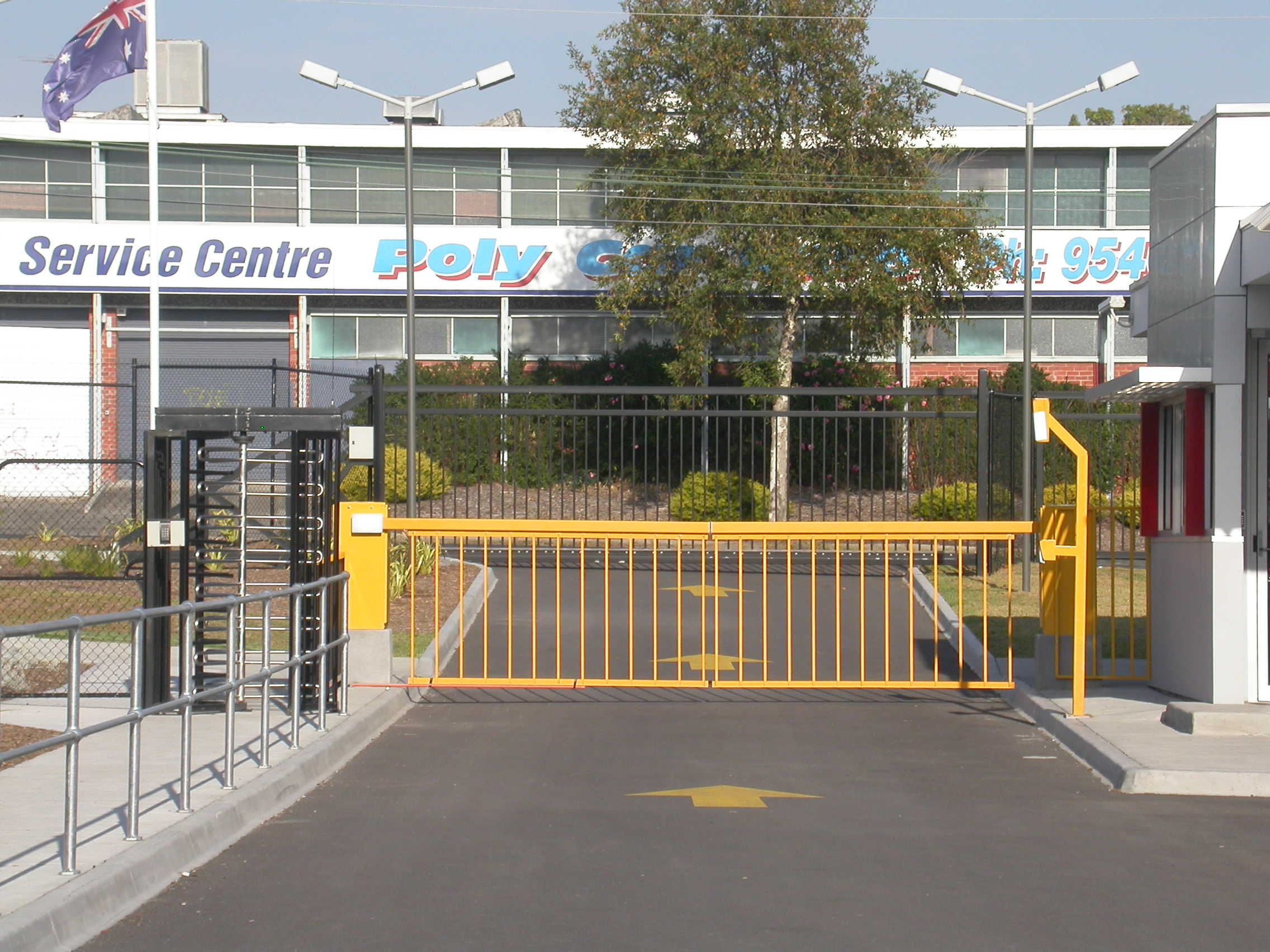 Shopping centres boom gate example