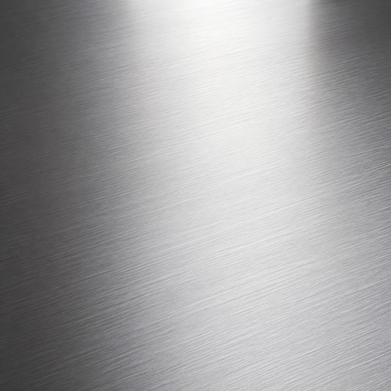 Brushed stainless steel surface
