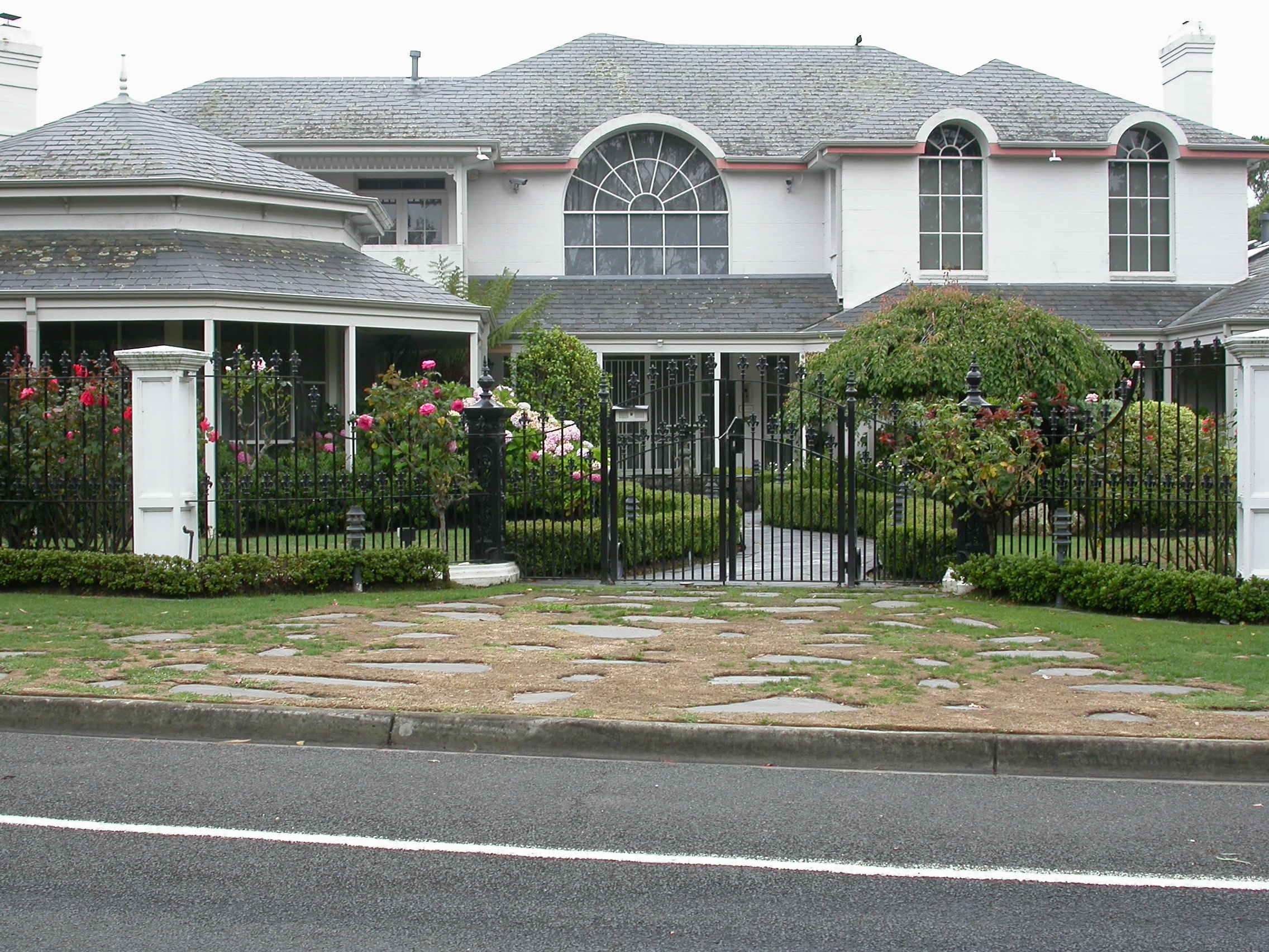 Residential fence and pedestrian gate